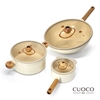 圖片 北歐系列【義大利CUOCO】奶油小熊IH不沾鍋具6件組-美