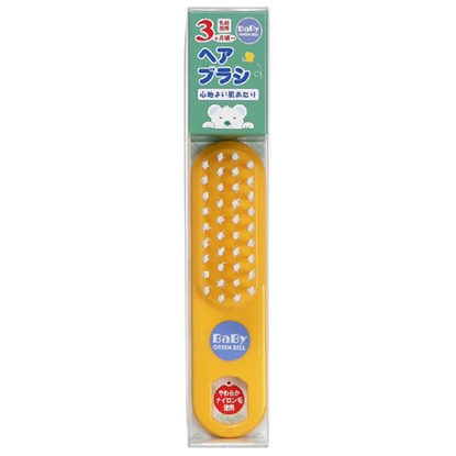 日本綠鐘Baby’s嬰幼兒專用安全軟毛髮梳(BA-108)