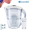 圖片 【美國邦特爾】brondell H2O+濾水壺(白)＋1入芯(1壺1芯)