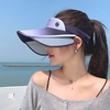 圖片 超值2入組【L’eBeauty】時尚漸變伸縮帽檐遮陽帽 ((UPF50+/遮陽/防曬/全防護/網球帽/高爾夫球帽/空頂帽)-美