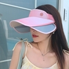 圖片 超值2入組【L’eBeauty】時尚漸變伸縮帽檐遮陽帽 ((UPF50+/遮陽/防曬/全防護/網球帽/高爾夫球帽/空頂帽)-美