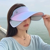 圖片 超值2入組【L’eBeauty】時尚漸變伸縮帽檐遮陽帽 ((UPF50+/遮陽/防曬/全防護/網球帽/高爾夫球帽/空頂帽)-美