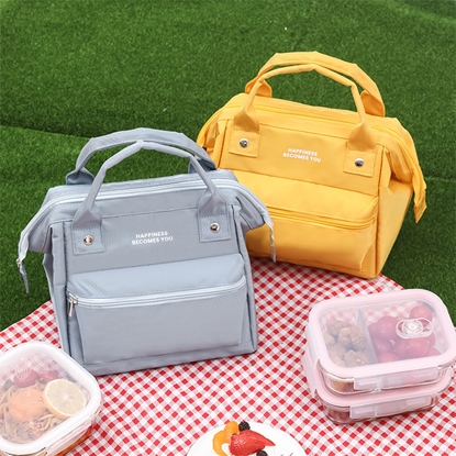【L’eBeauty】日系口金大容量大開口野餐包 KKDB-B001(斜背包/手提包/收納/行李袋/旅行袋)