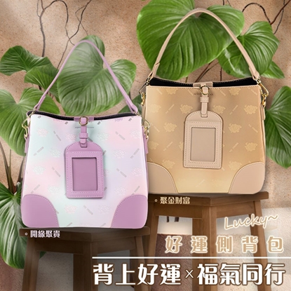 【雨揚珍品】好運側背包(兩色任選)